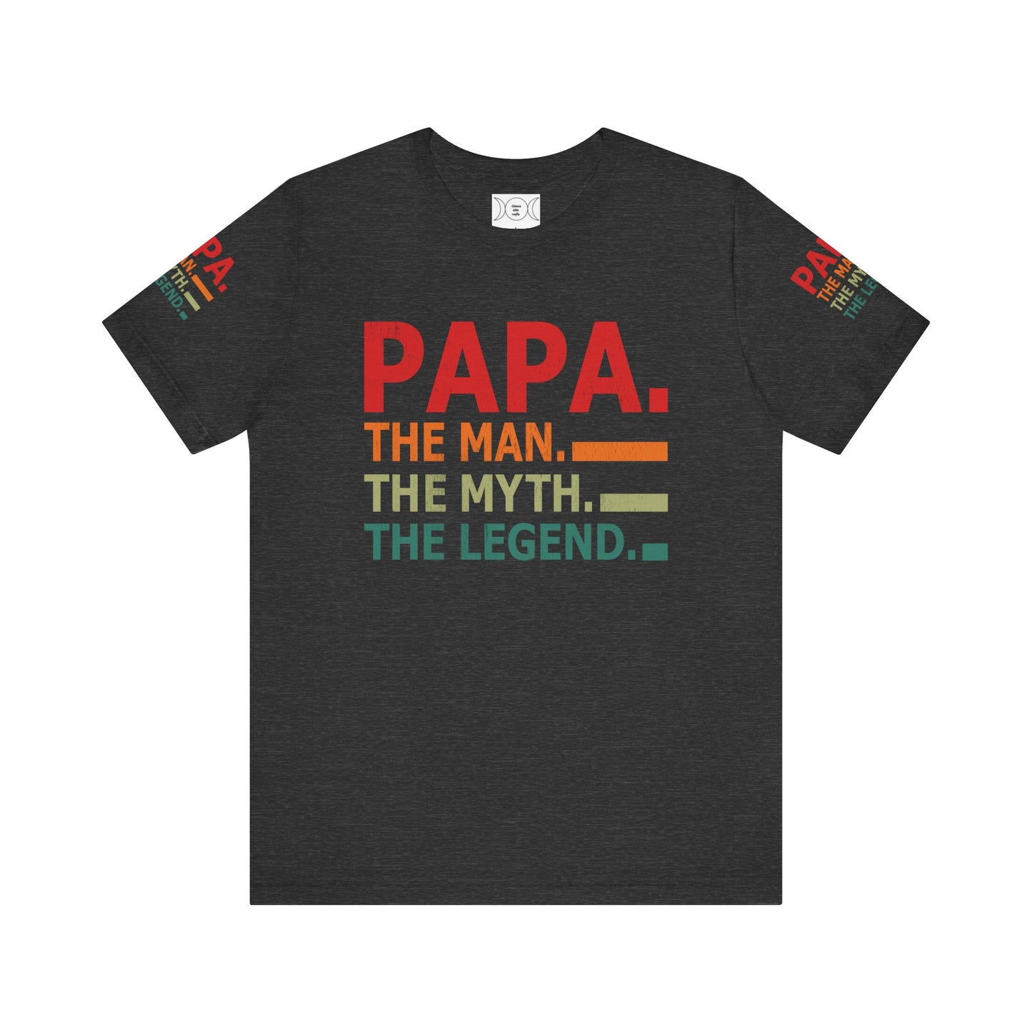 Papa, Unisex Jersey Short Sleeve Tee (Sleeve design)