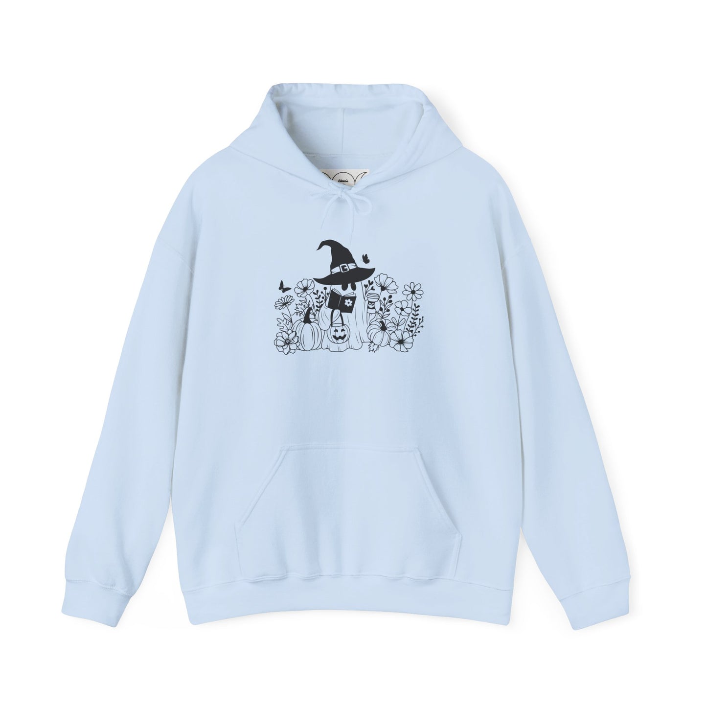 Cozy boo reader , Unisex Heavy Blend™ Hooded Sweatshirt (no side arm design)