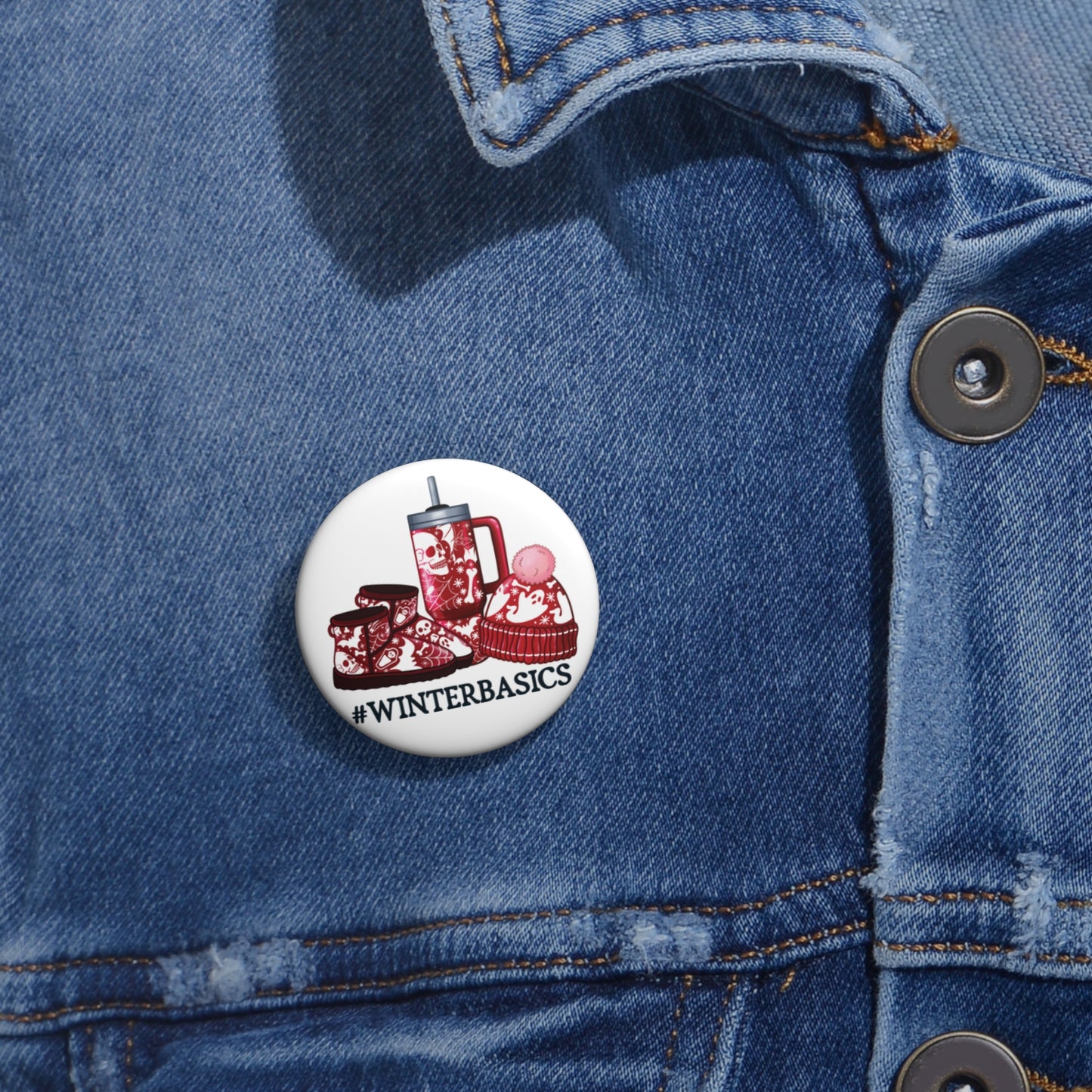 #winterbasics, Pin Buttons