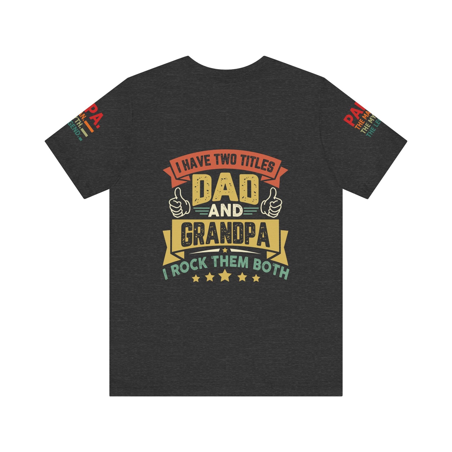 Papa, Unisex Jersey Short Sleeve Tee (Sleeve design)