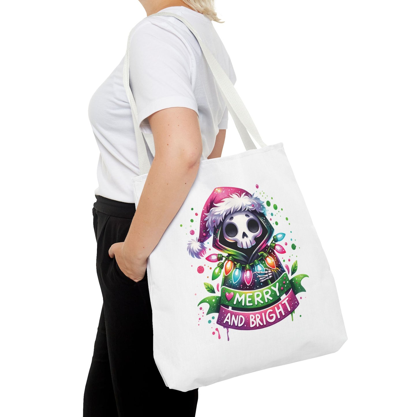 Merry and bright, Tote Bag (AOP)