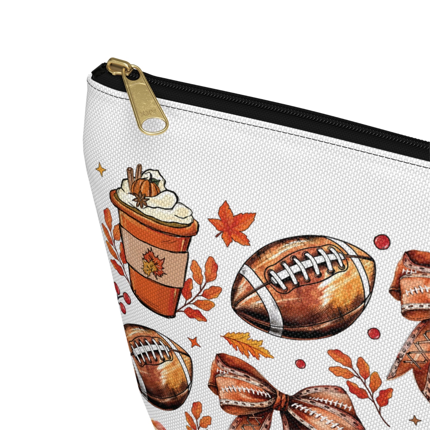 Football and bows, Accessory Pouch w T-bottoms