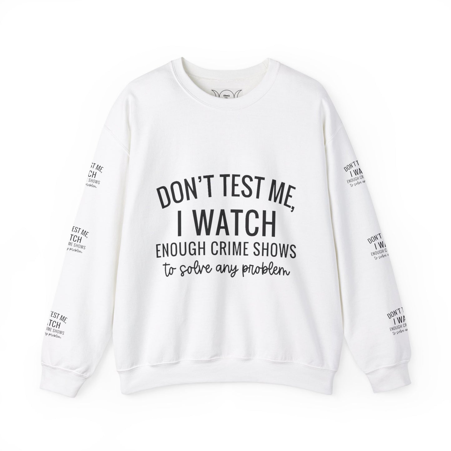 True crime watcher arm design ™ Crewneck Sweatshirt (side arm design)