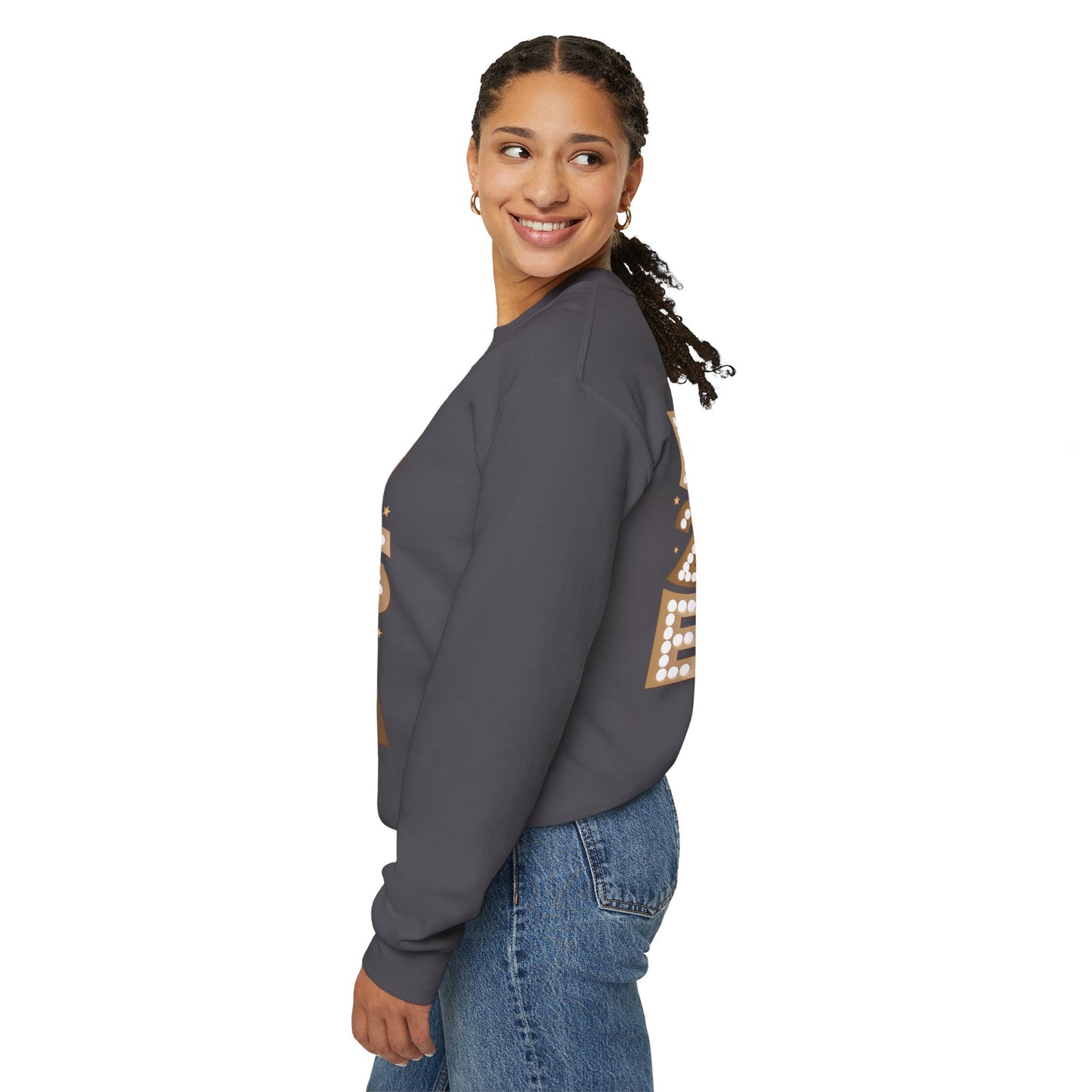 In 2025 era, Unisex Heavy Blend™ Crewneck Sweatshirt (sleeve design)