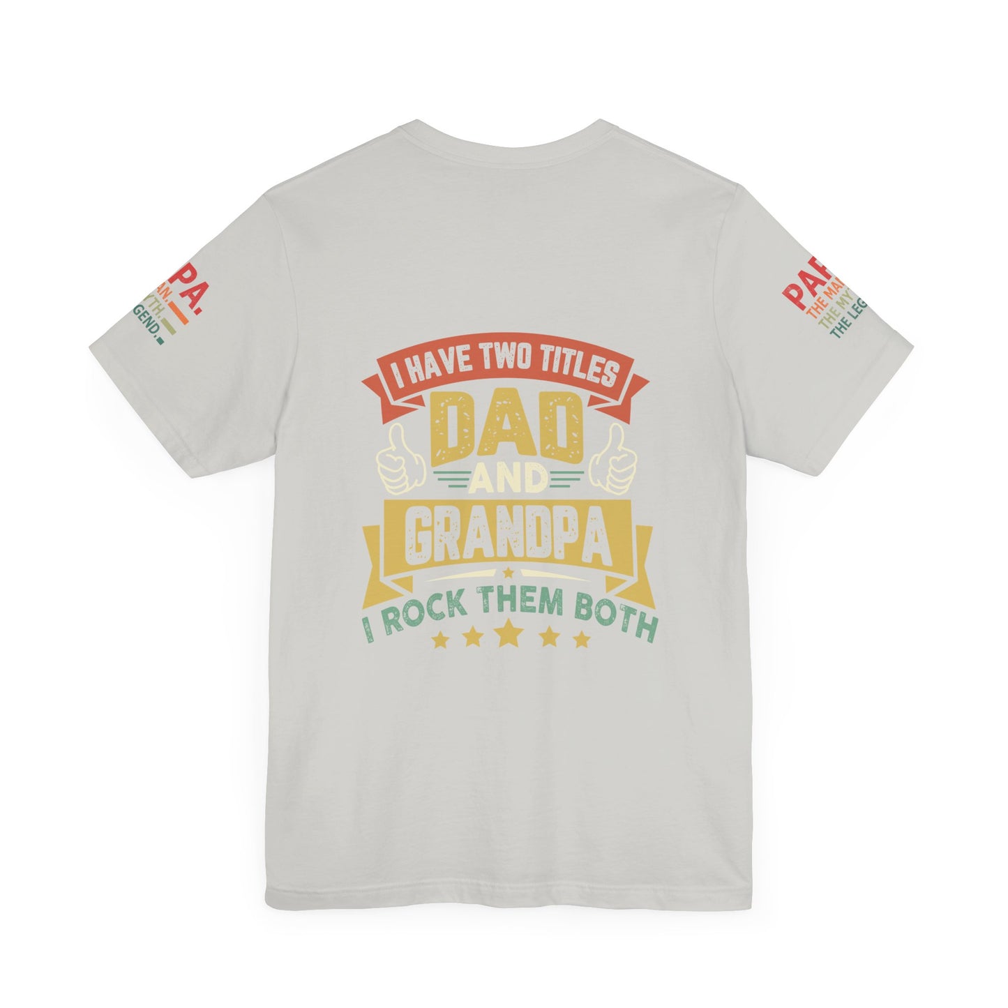 Papa, Unisex Jersey Short Sleeve Tee (Sleeve design)