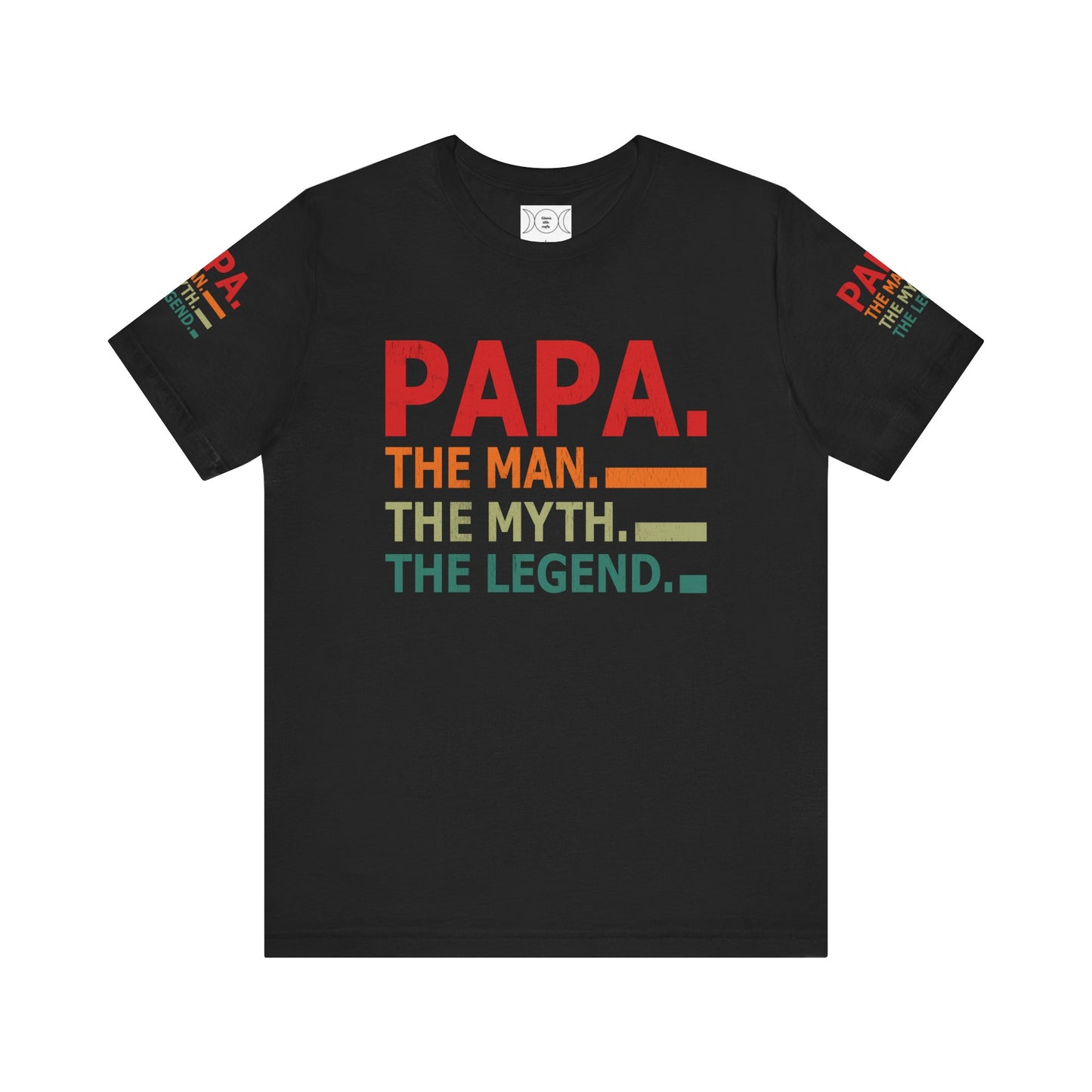 Papa, Unisex Jersey Short Sleeve Tee (Sleeve design)