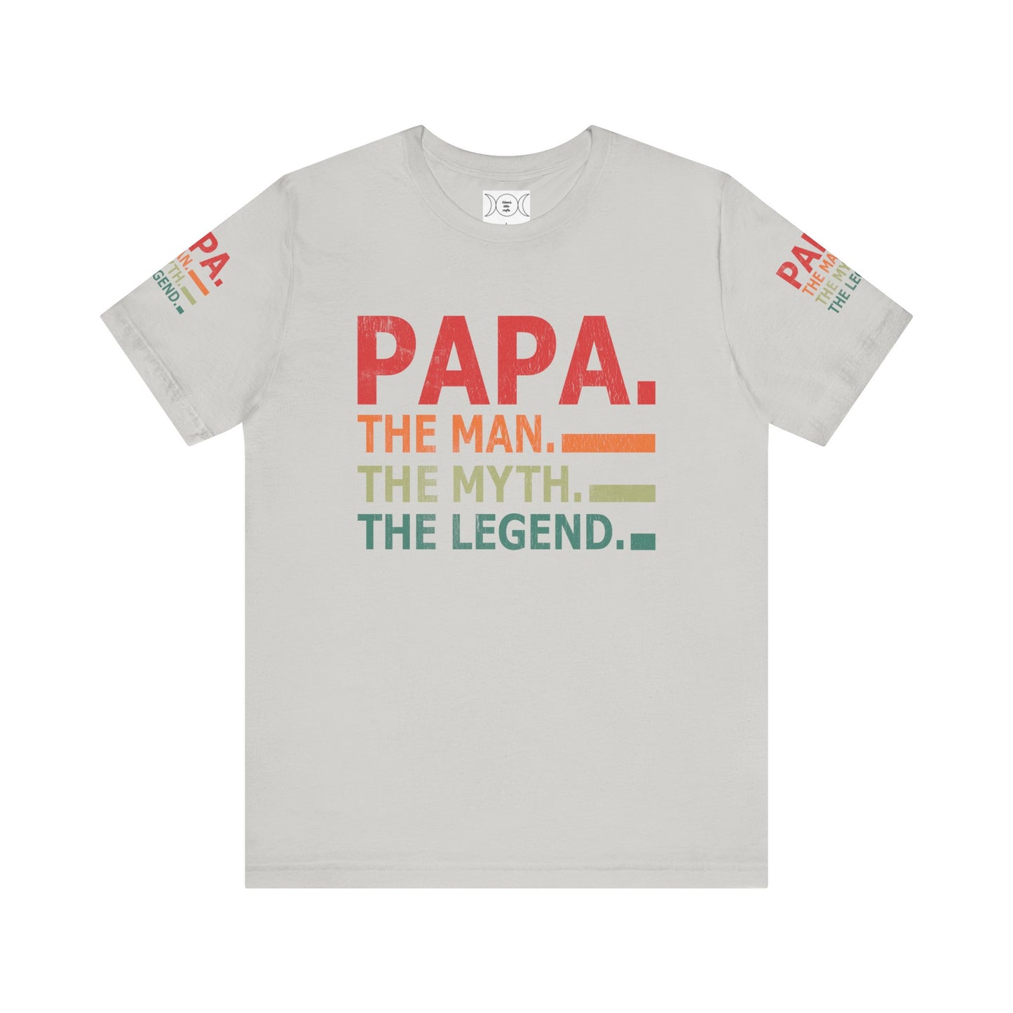 Papa, Unisex Jersey Short Sleeve Tee (Sleeve design)