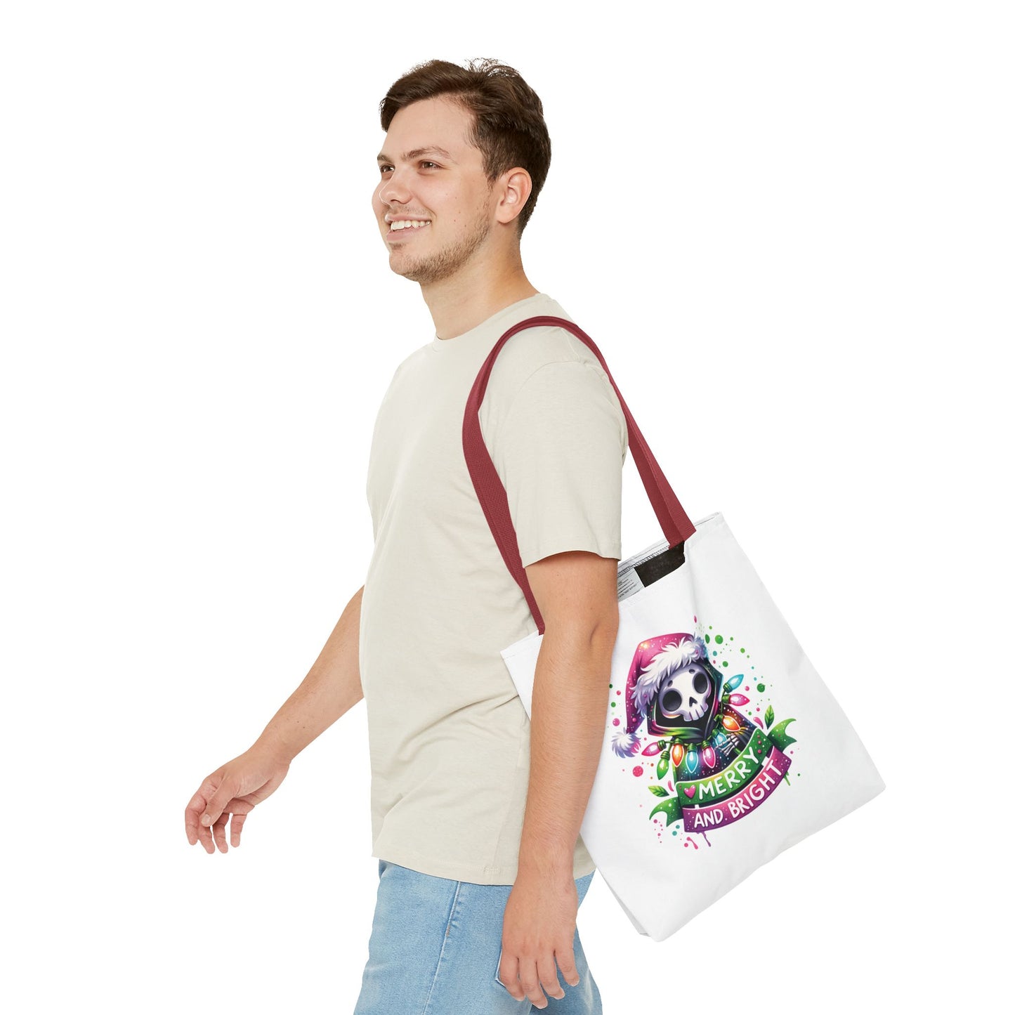 Merry and bright, Tote Bag (AOP)