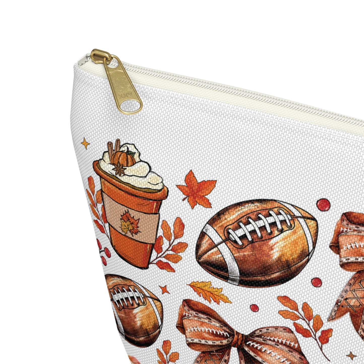 Football and bows, Accessory Pouch w T-bottoms