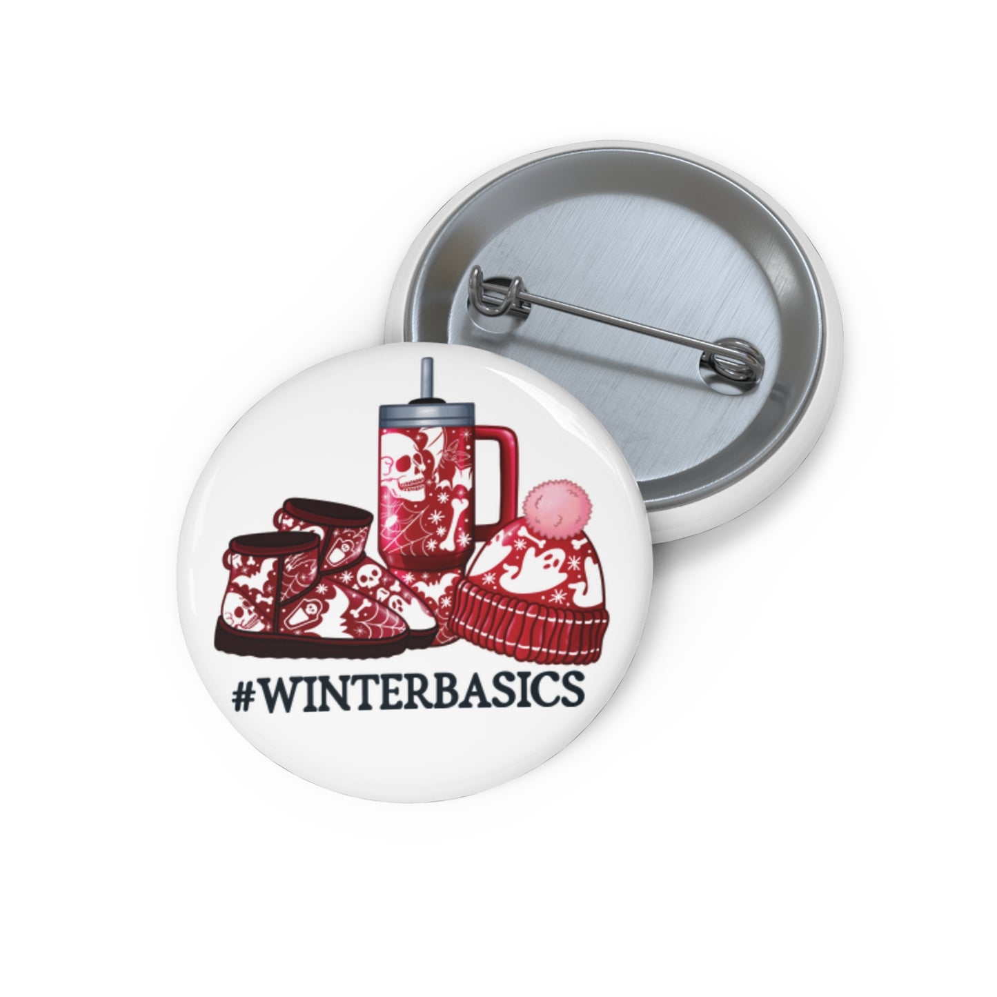 #winterbasics, Pin Buttons