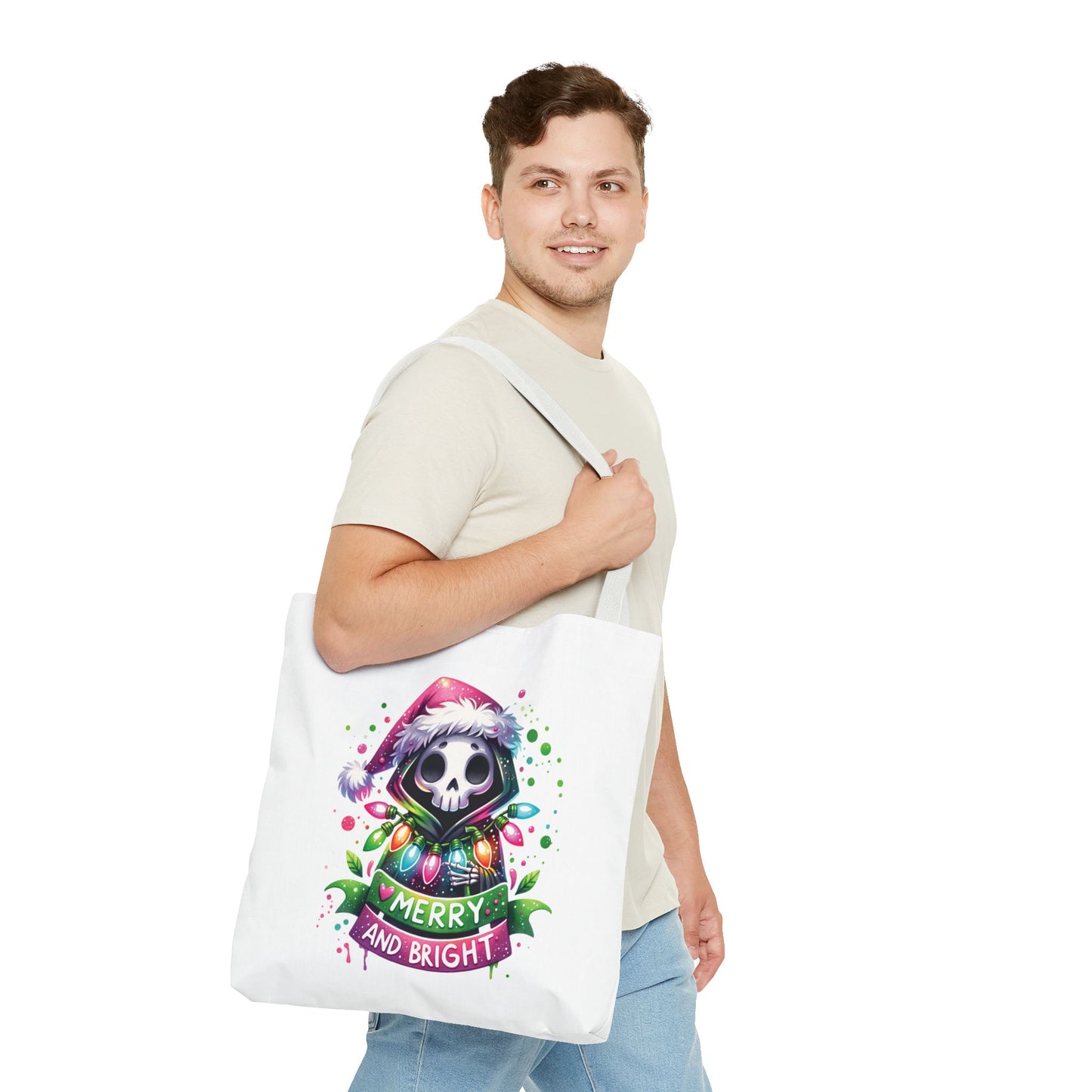 Merry and bright, Tote Bag (AOP)
