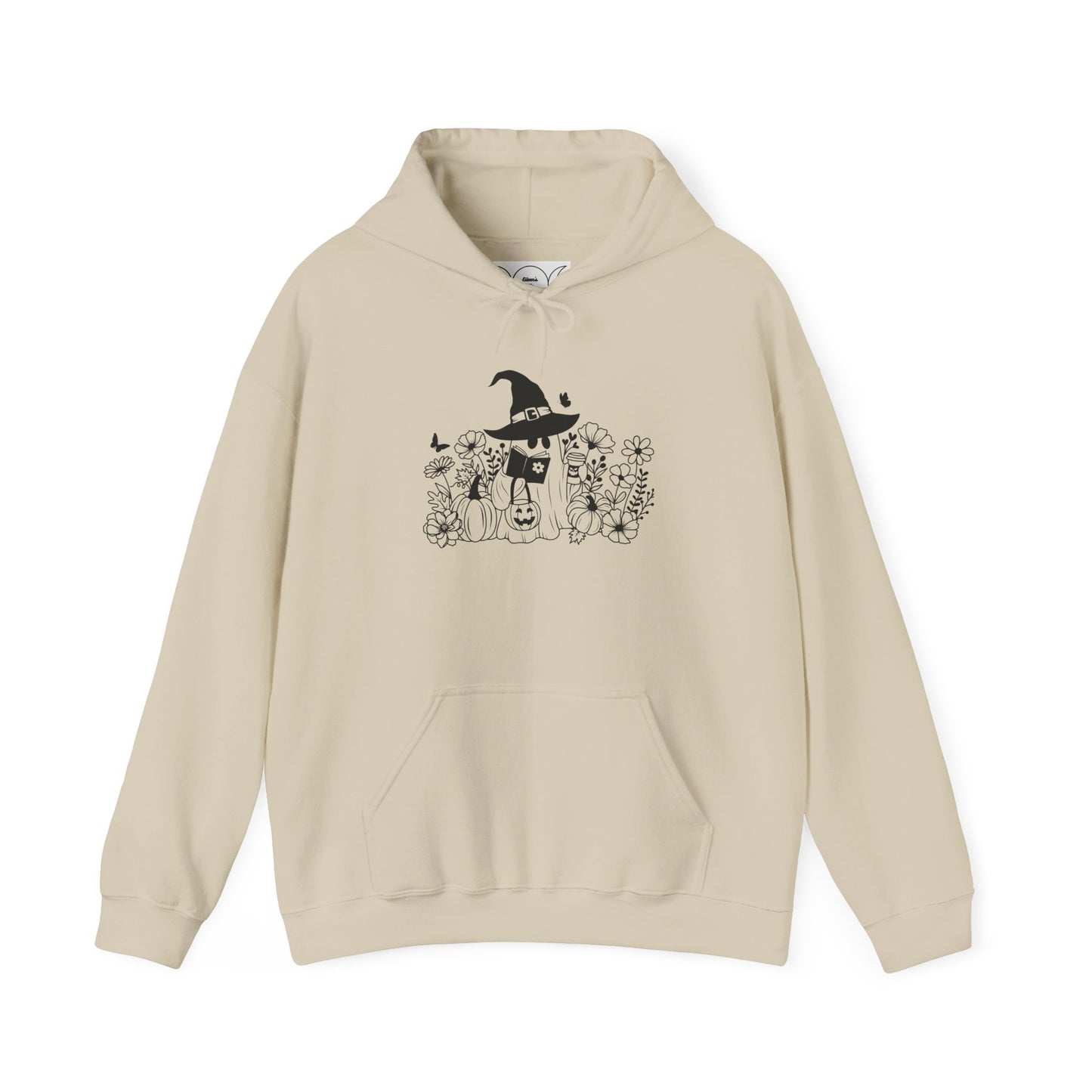 Cozy boo reader , Unisex Heavy Blend™ Hooded Sweatshirt (no side arm design)