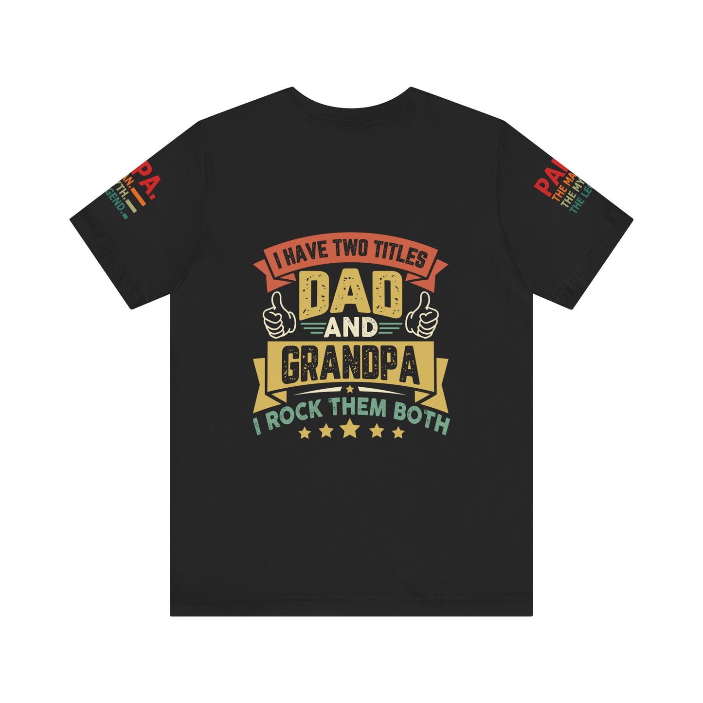 Papa, Unisex Jersey Short Sleeve Tee (Sleeve design)