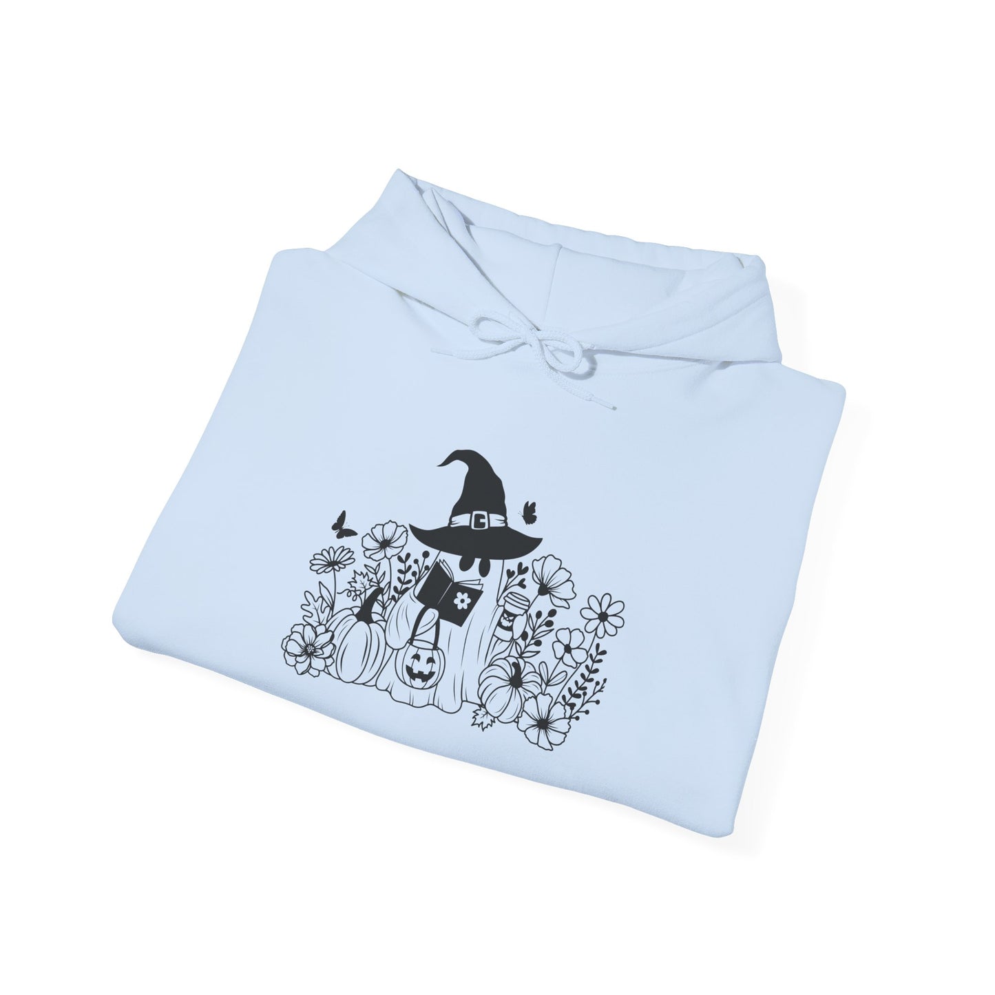 Cozy boo reader , Unisex Heavy Blend™ Hooded Sweatshirt (no side arm design)