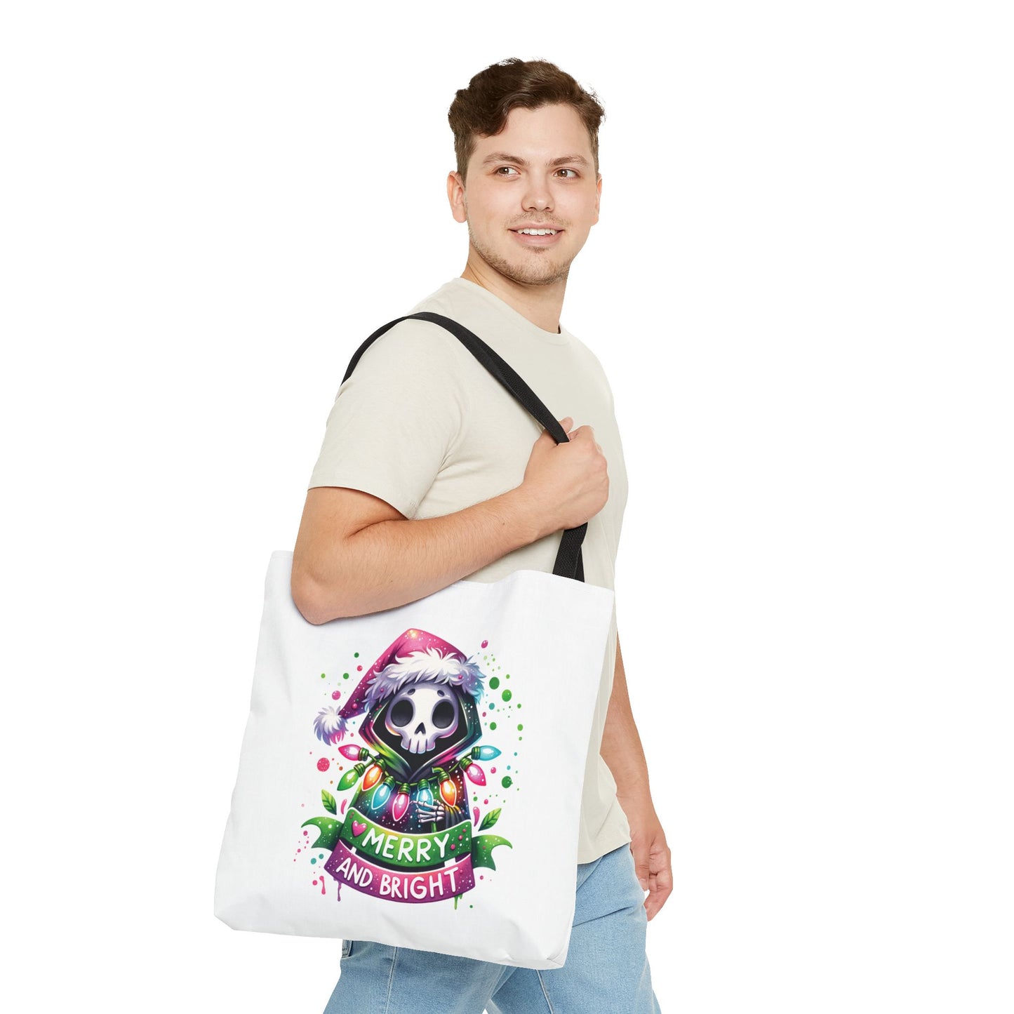 Merry and bright, Tote Bag (AOP)