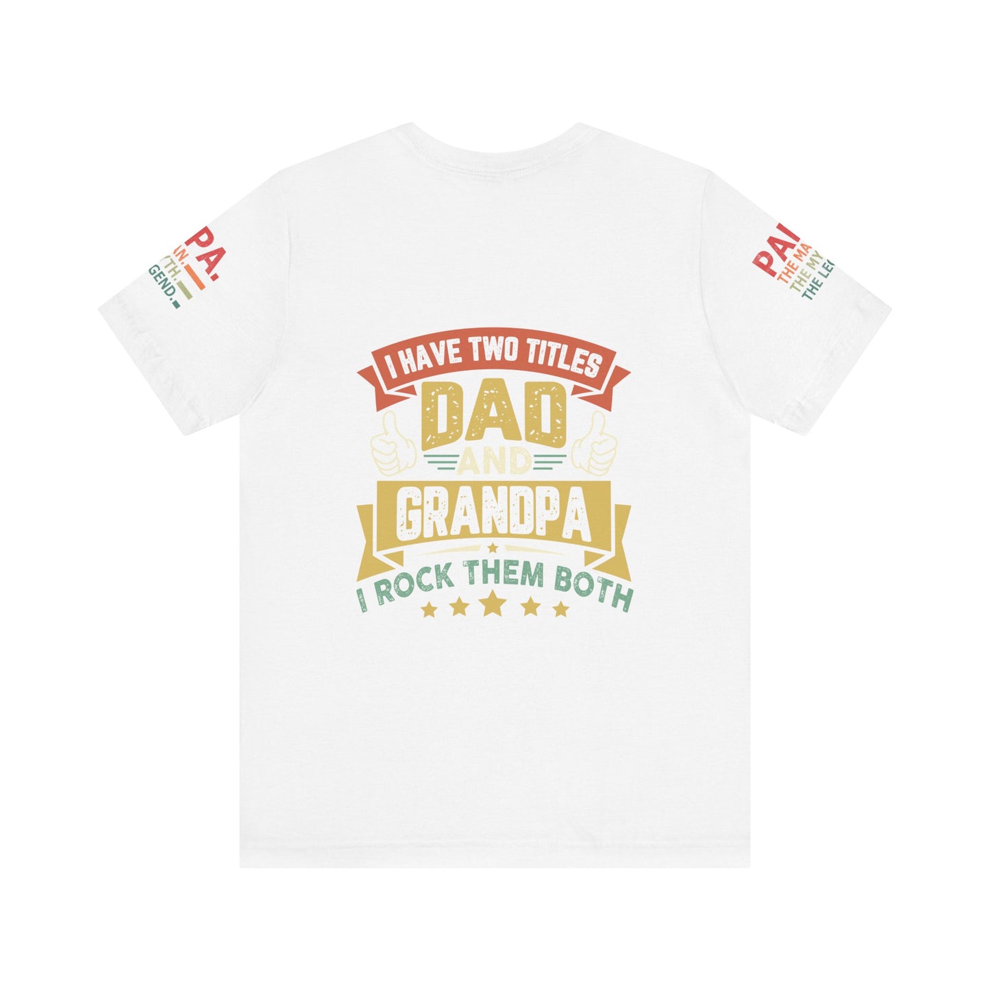 Papa, Unisex Jersey Short Sleeve Tee (Sleeve design)