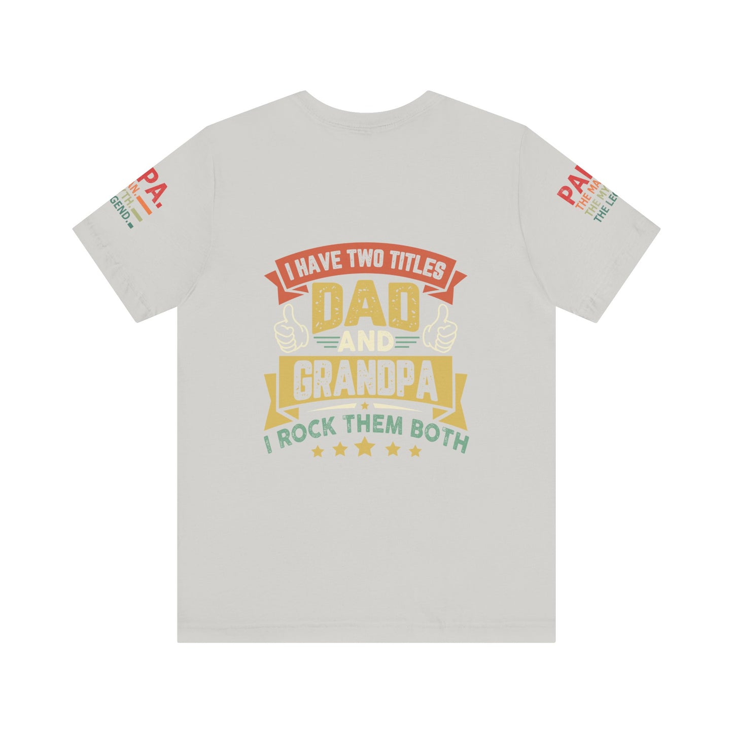 Papa, Unisex Jersey Short Sleeve Tee (Sleeve design)