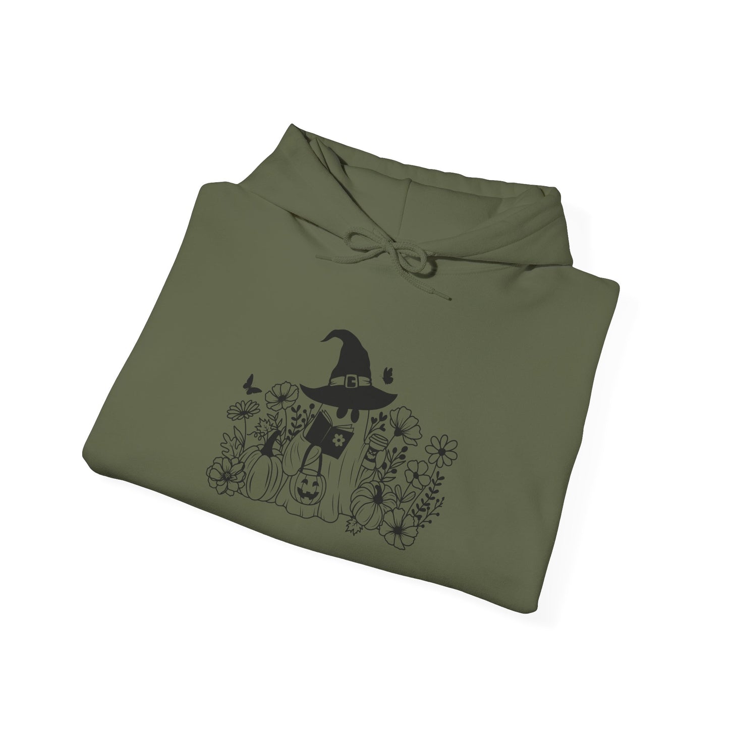 Cozy boo reader , Unisex Heavy Blend™ Hooded Sweatshirt (no side arm design)