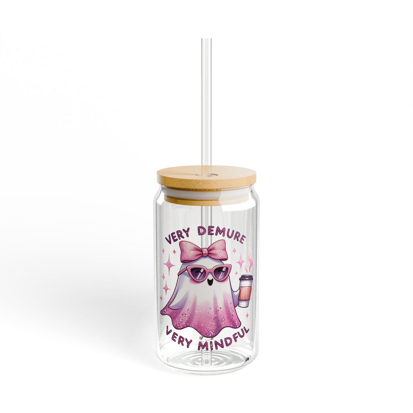 Very demure , Sipper Glass, 16oz