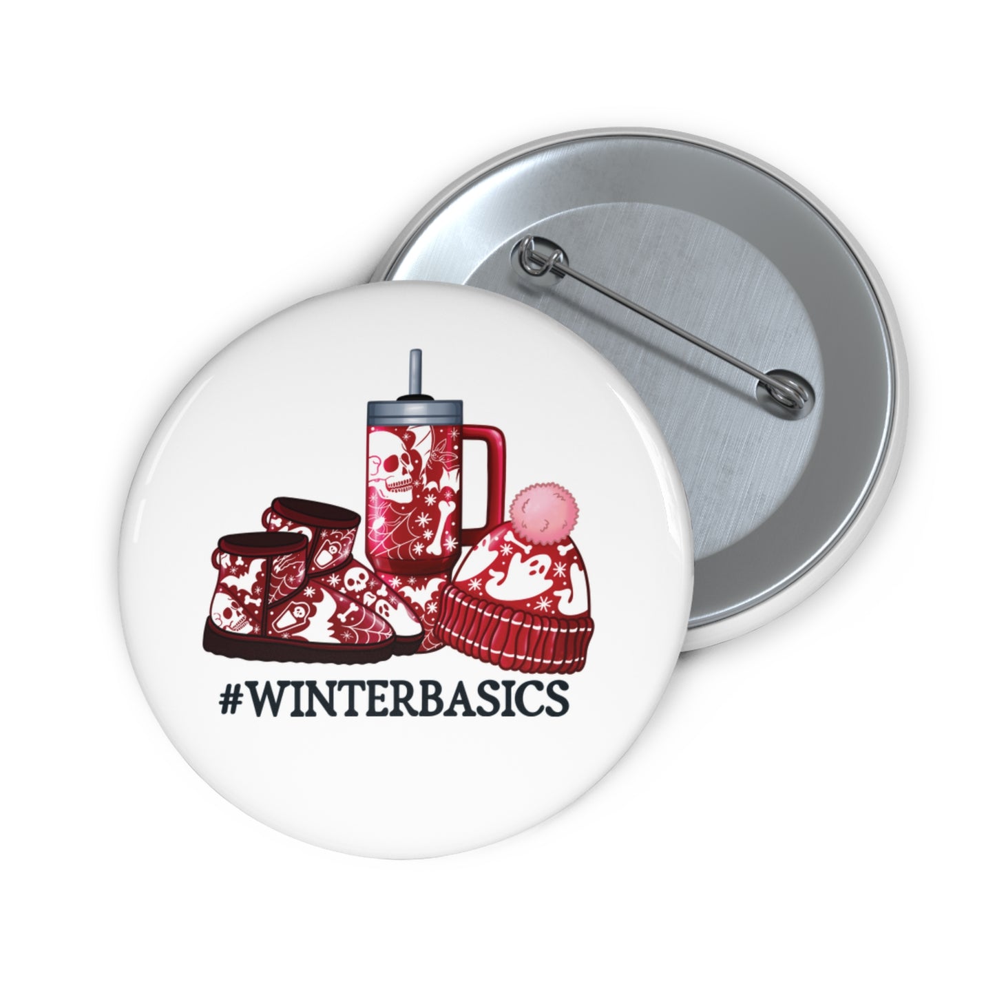 #winterbasics, Pin Buttons
