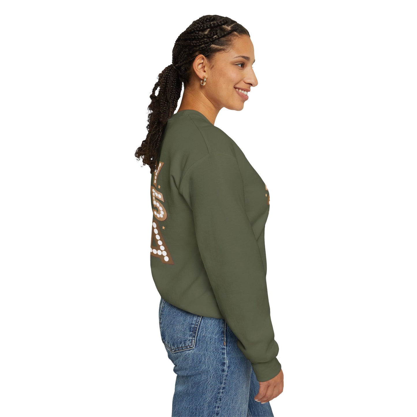 In 2025 era, Unisex Heavy Blend™ Crewneck Sweatshirt (sleeve design)