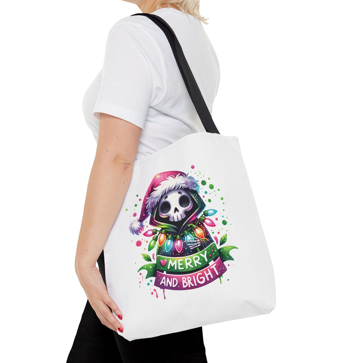 Merry and bright, Tote Bag (AOP)