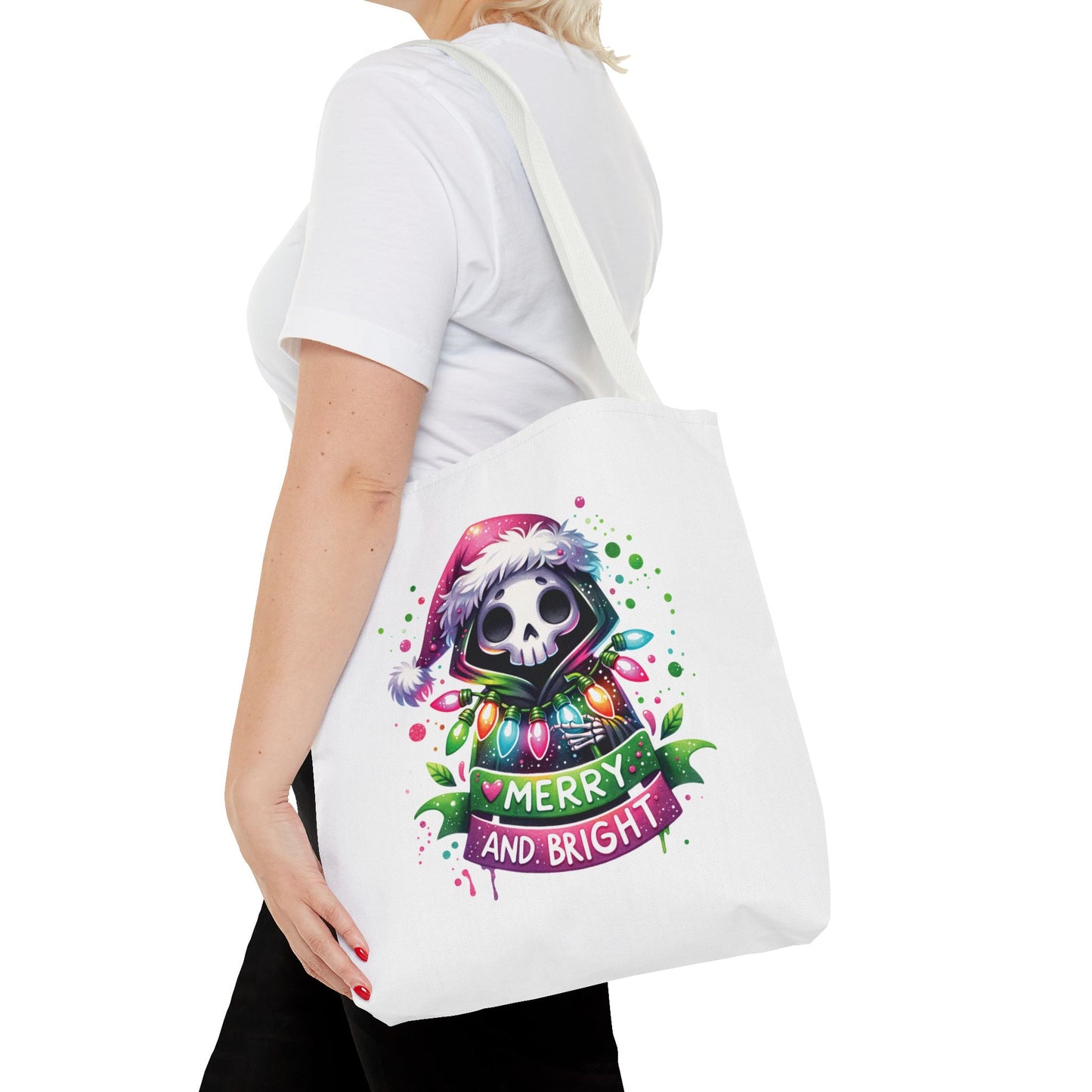 Merry and bright, Tote Bag (AOP)