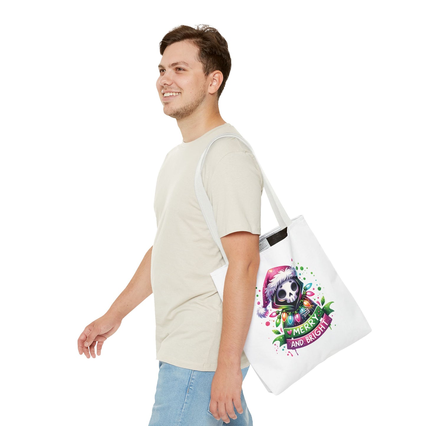 Merry and bright, Tote Bag (AOP)