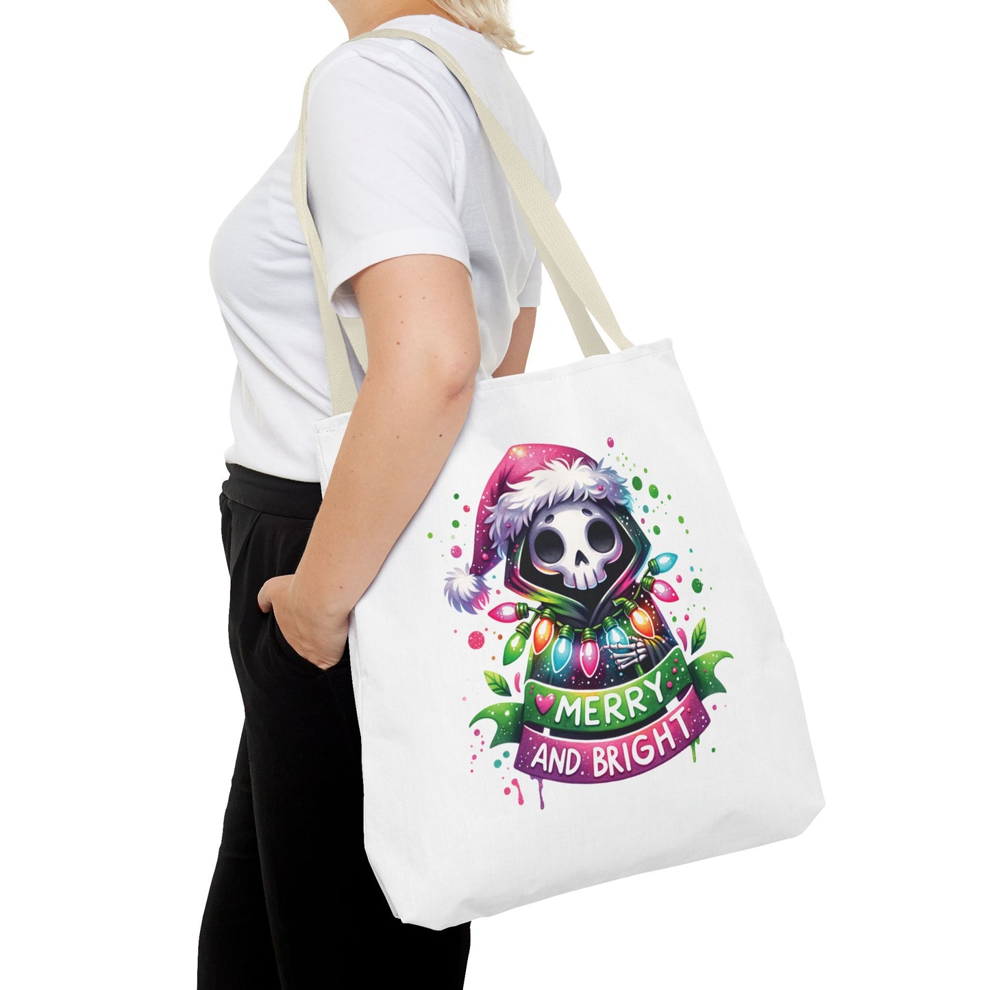 Merry and bright, Tote Bag (AOP)