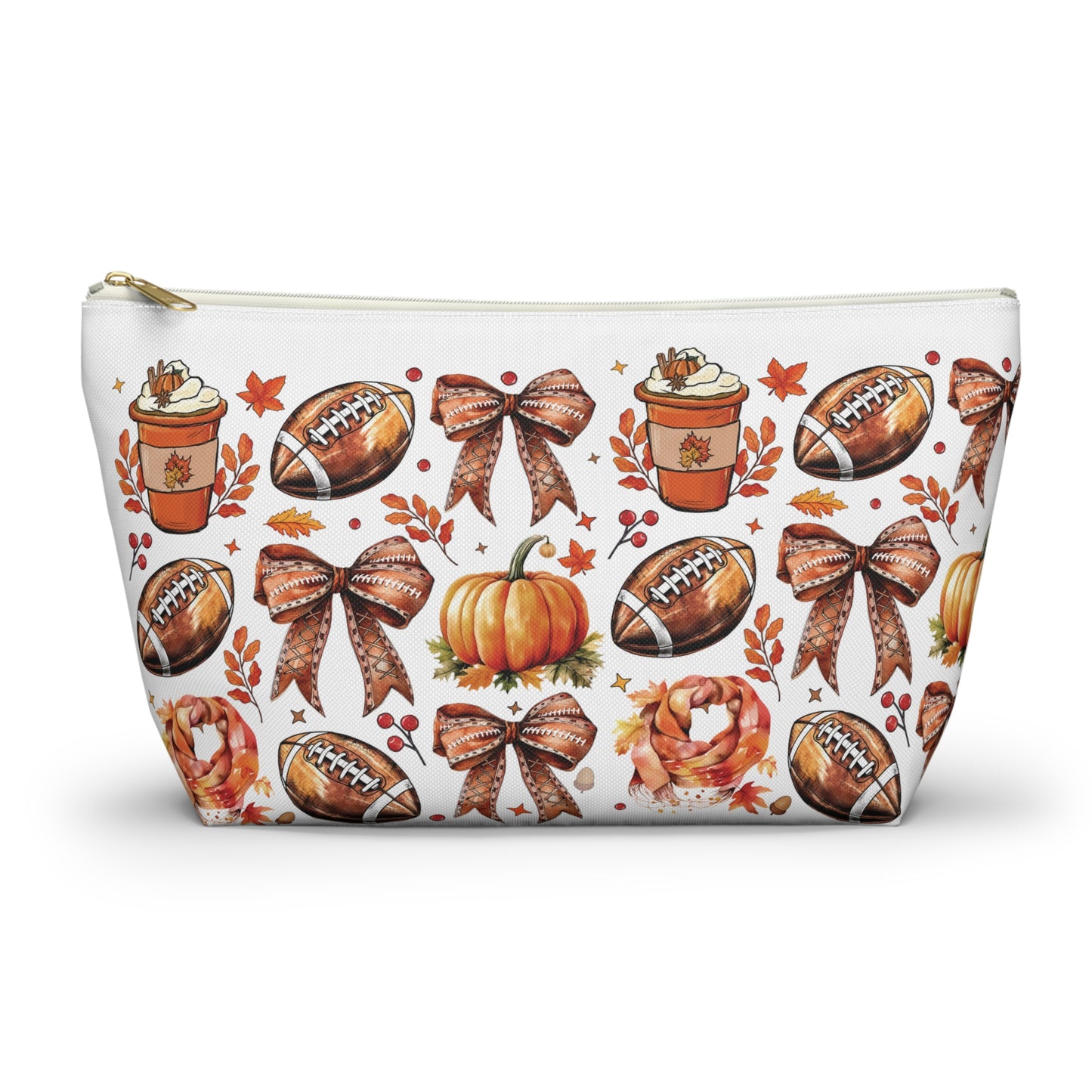 Football and bows, Accessory Pouch w T-bottoms