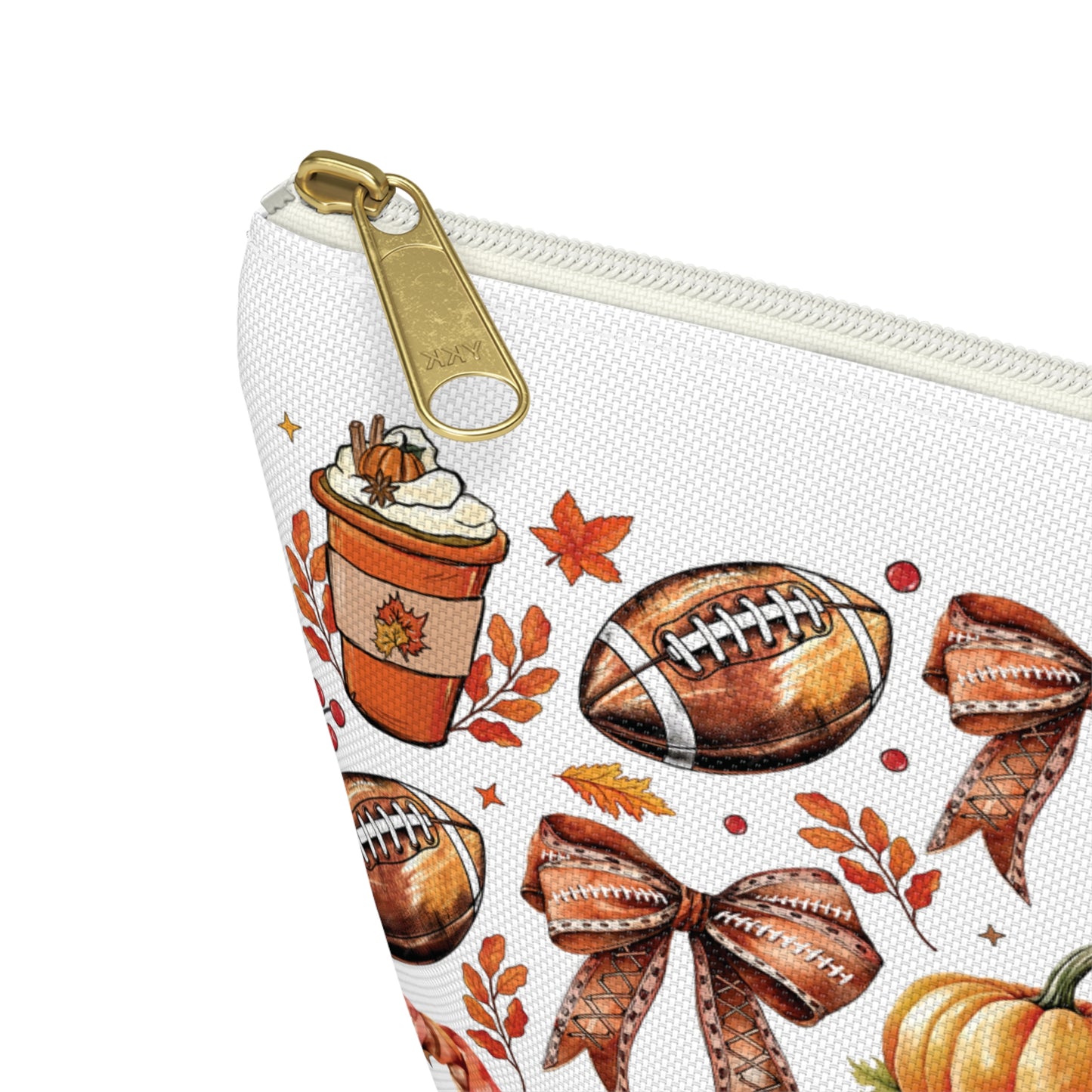Football and bows, Accessory Pouch w T-bottoms