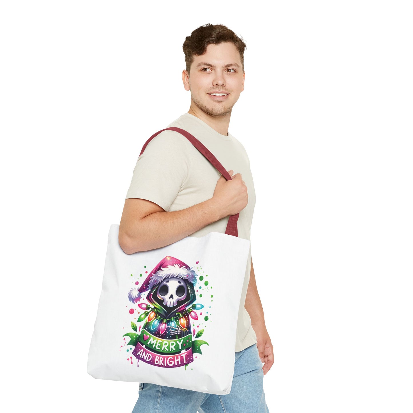Merry and bright, Tote Bag (AOP)