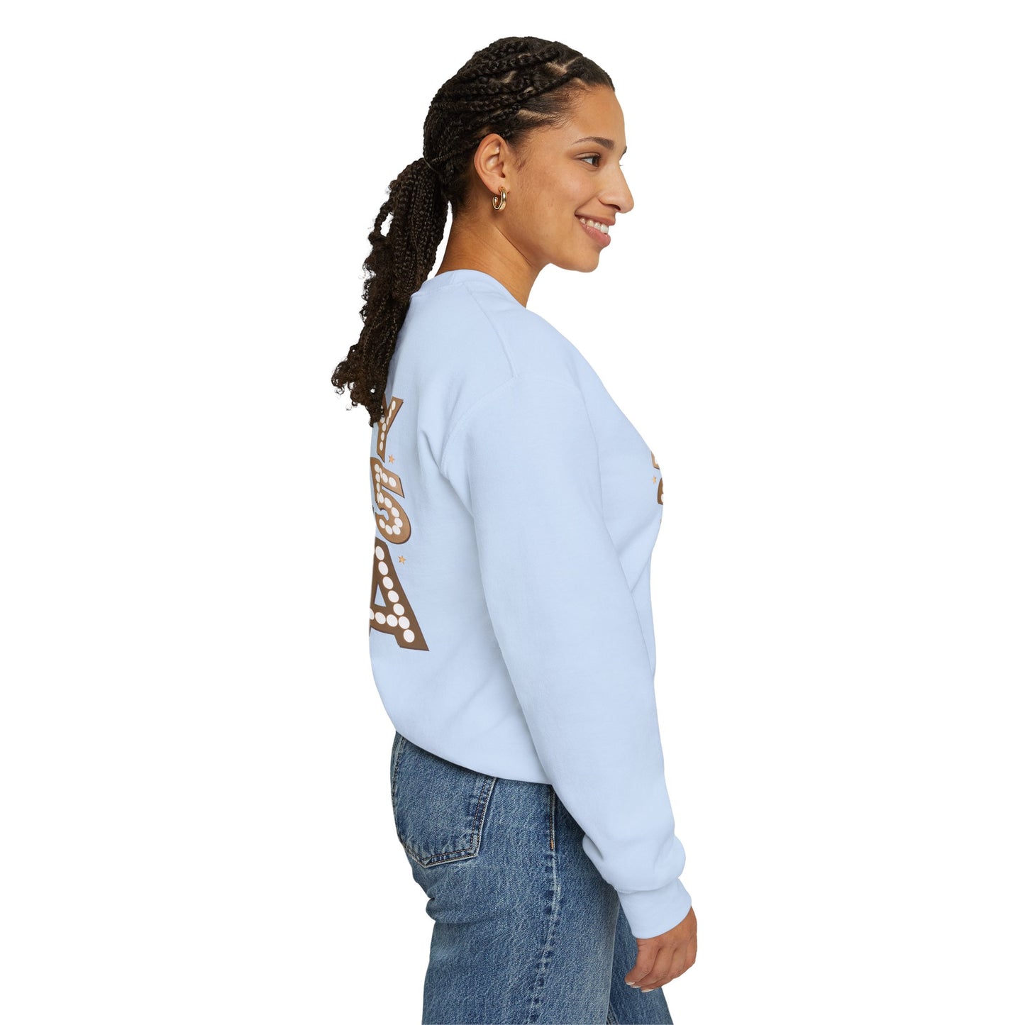 In 2025 era, Unisex Heavy Blend™ Crewneck Sweatshirt (sleeve design)