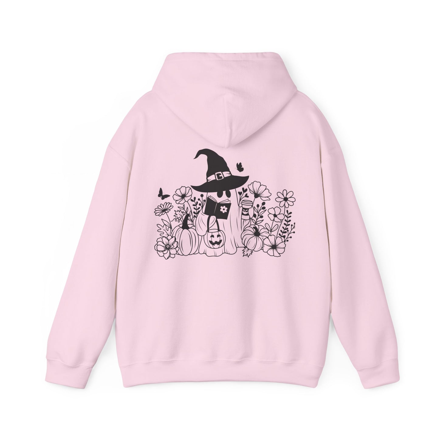Cozy boo reader , Unisex Heavy Blend™ Hooded Sweatshirt (no side arm design)
