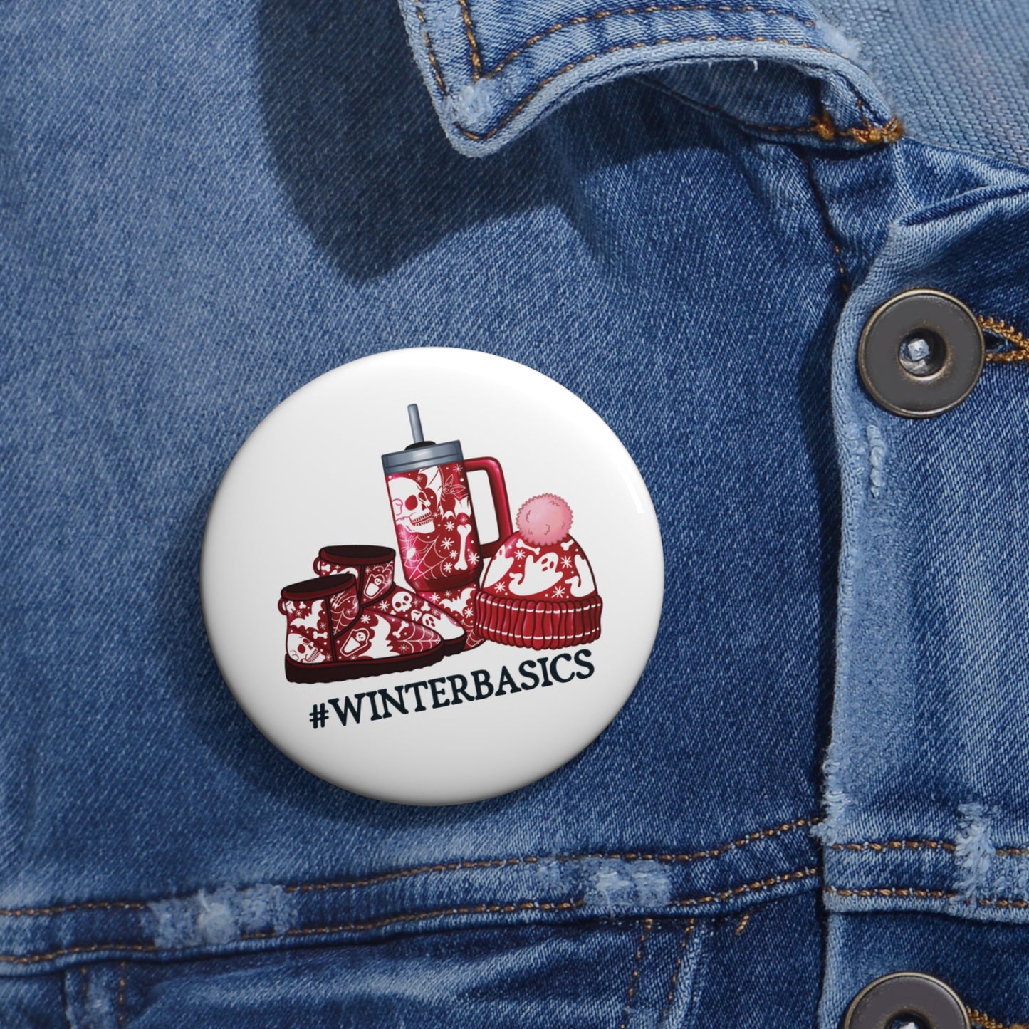#winterbasics, Pin Buttons