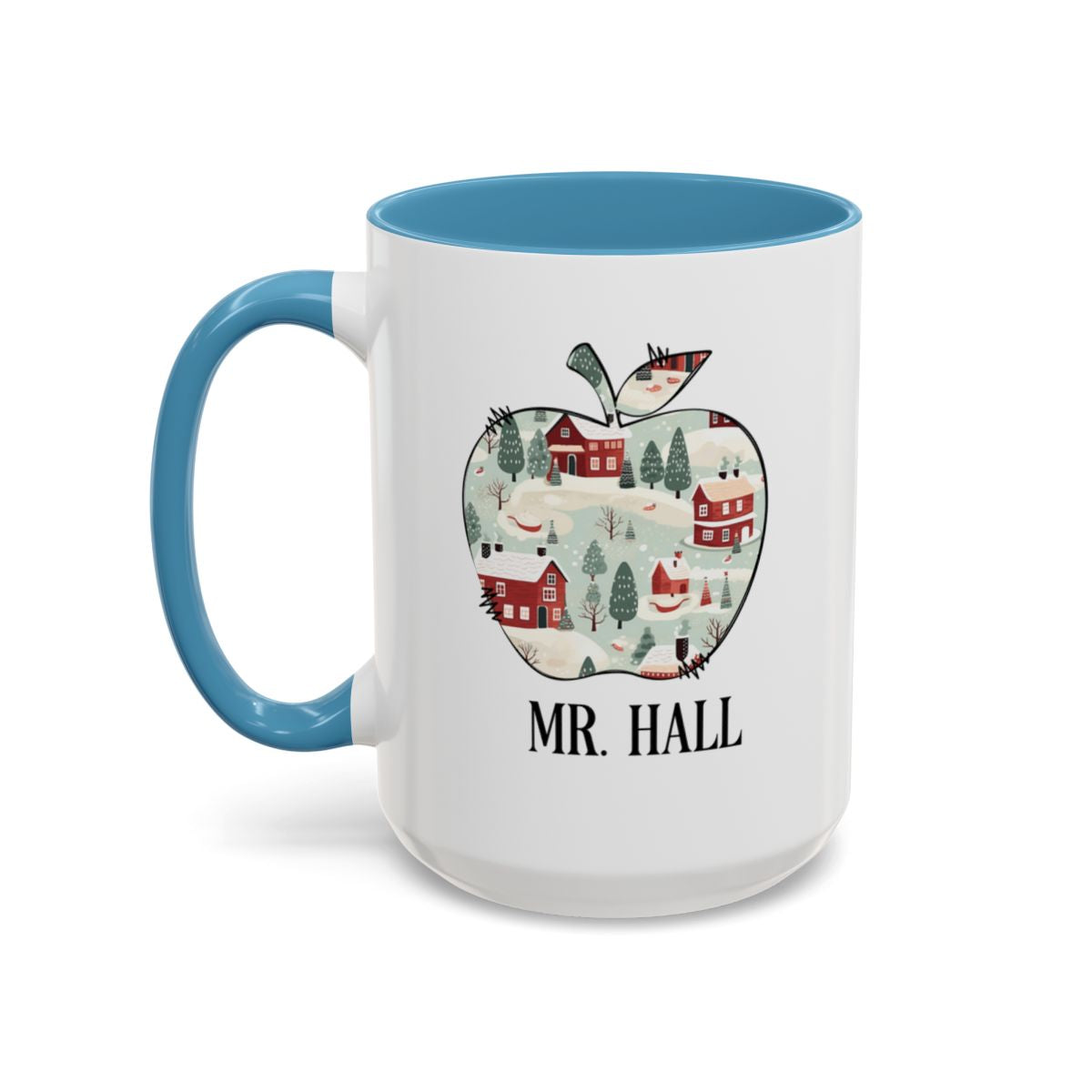 Personalized A-Z teacher’s gift, Accent Coffee Mug (11, 15oz)