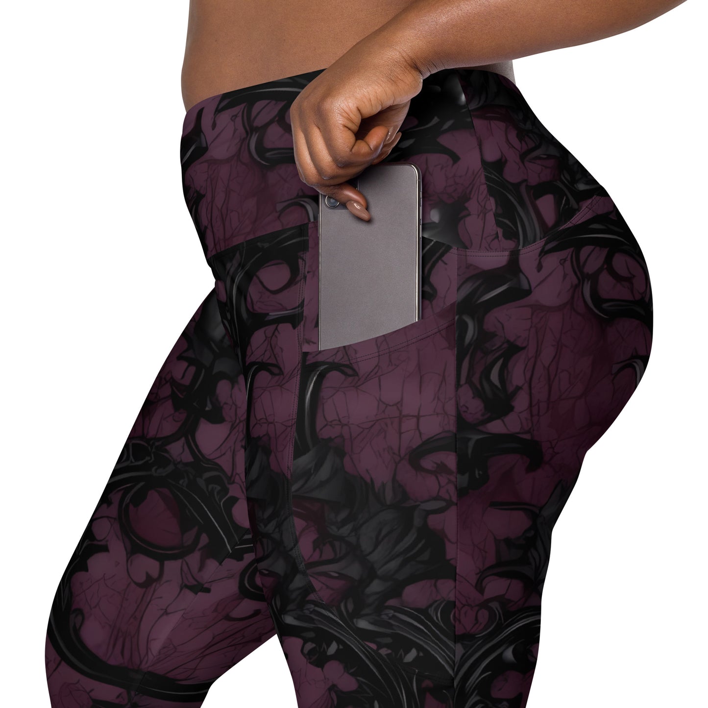 Damascus Crossover leggings with pockets