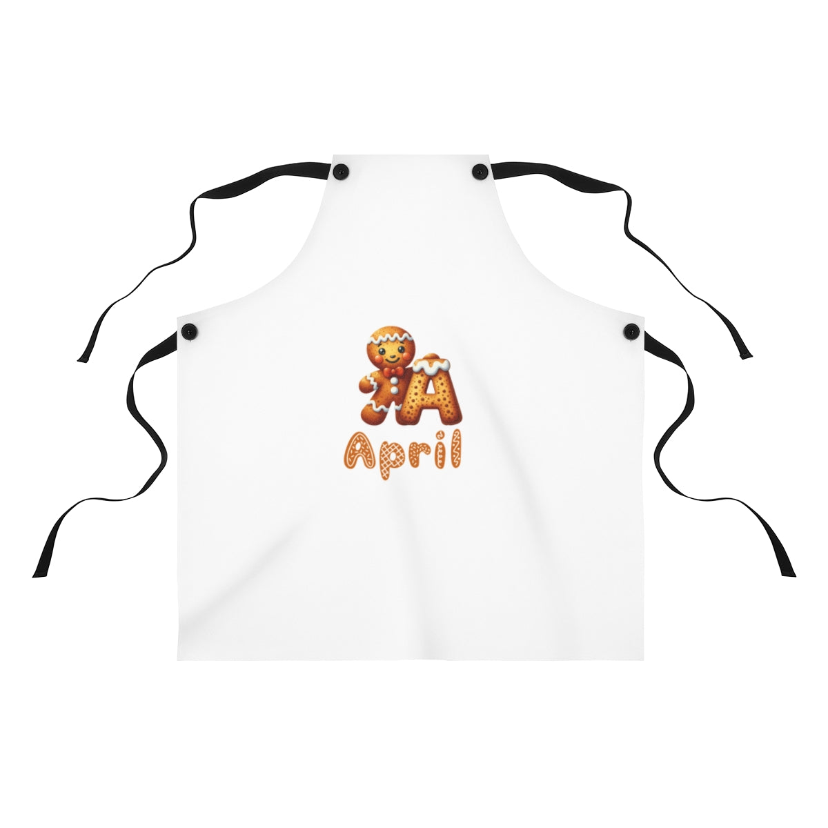 A- Z Gingerbread personalized, Apron (AOP)