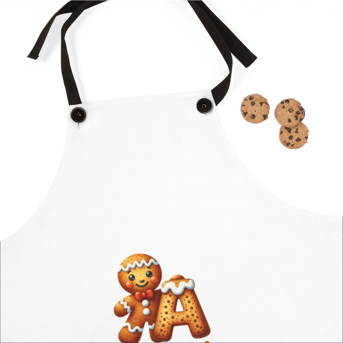 A- Z Gingerbread personalized, Apron (AOP)