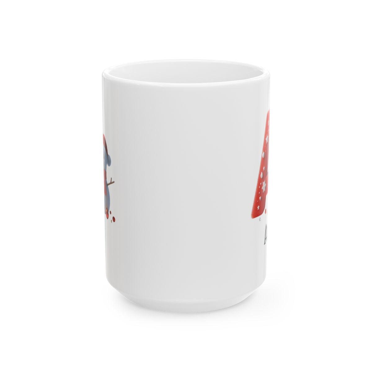 A- Z personalized snowman Ceramic Mug, (11oz, 15oz)