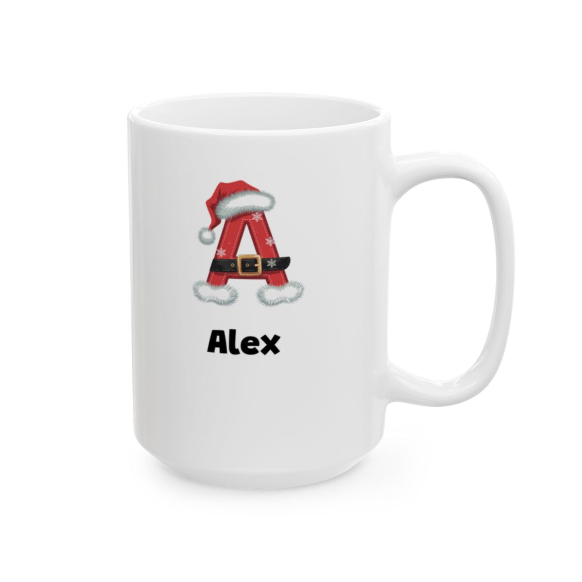A - Z Santa personalized name, Ceramic Mug, (11oz, 15oz)
