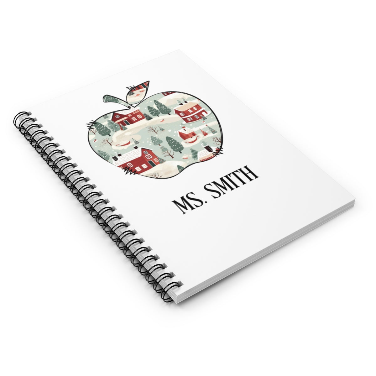 Personalized A-Z teacher’s gif, Spiral Notebook - Ruled Line