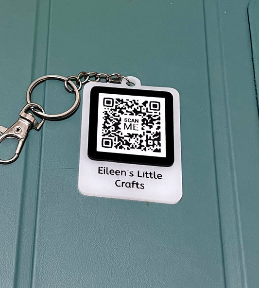 OR code keychain for Eileen's little crafts. 