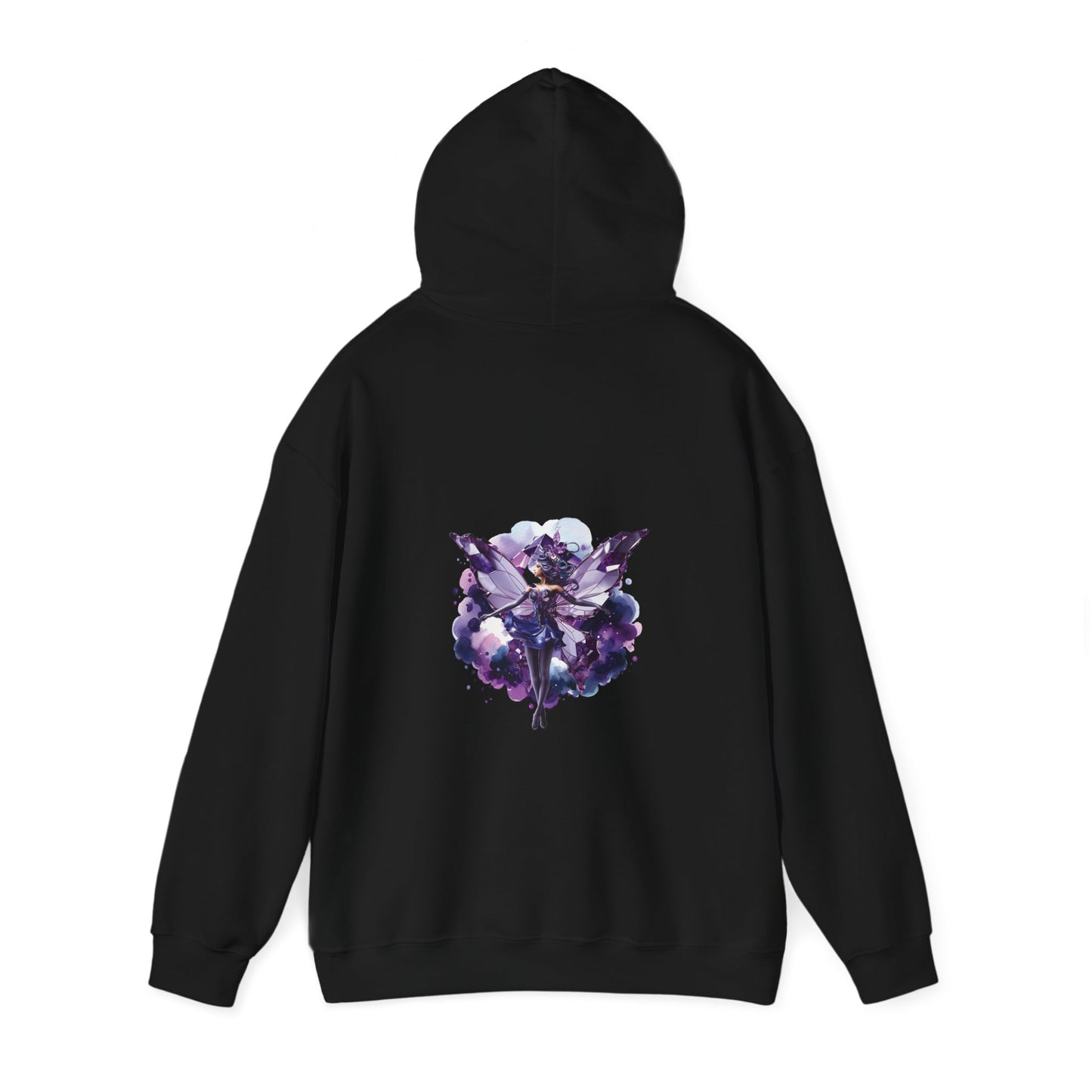 February amethyst fairy, Unisex Heavy Blend™ Hooded Sweatshirt ( no side arm design)