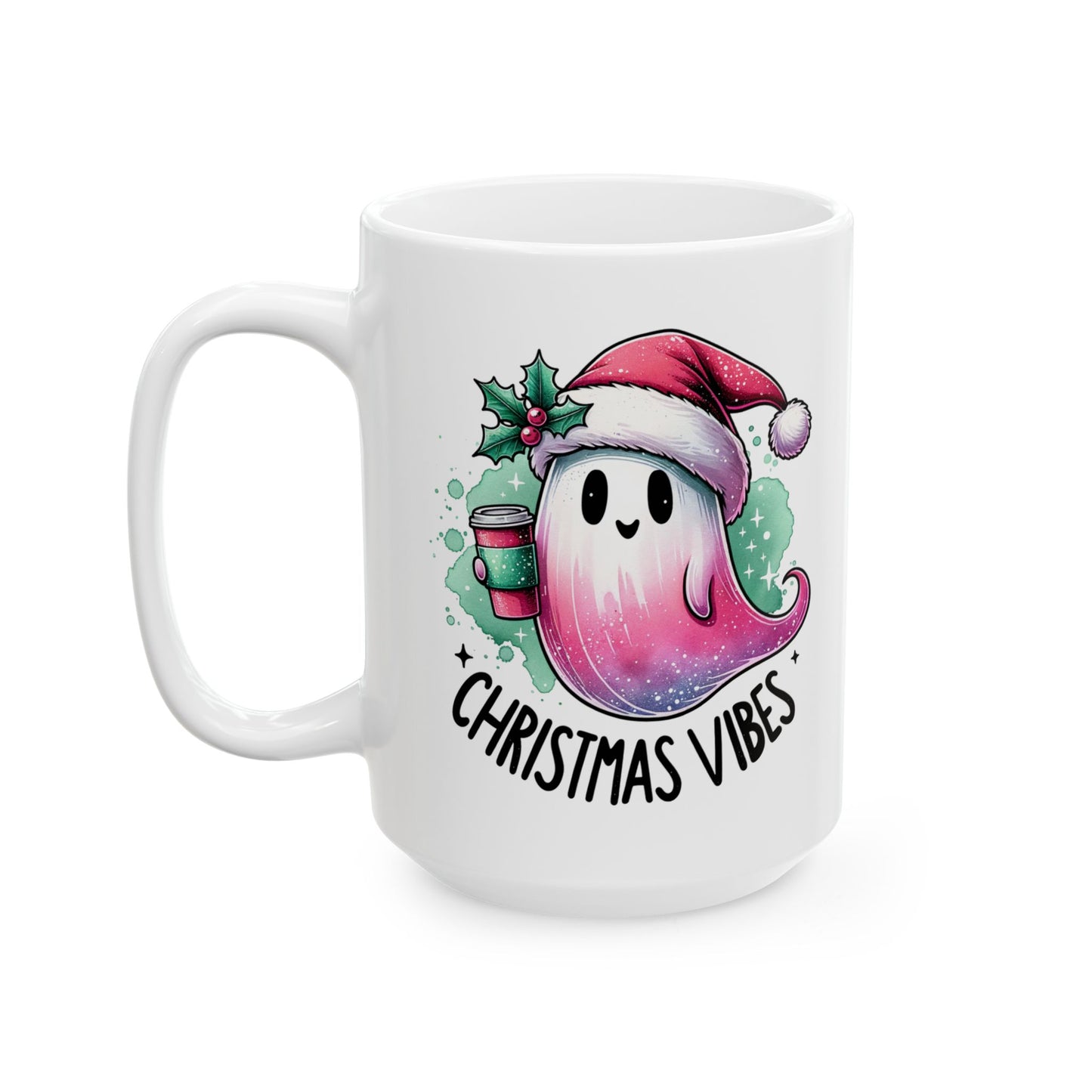 Christmas vibes Ceramic Mug, (11oz, 15oz)