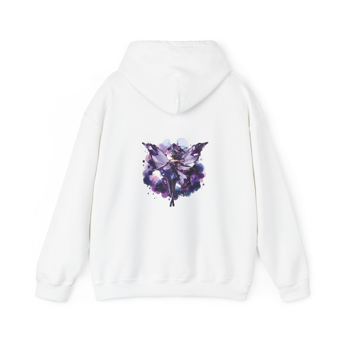 February amethyst fairy, Unisex Heavy Blend™ Hooded Sweatshirt ( no side arm design)