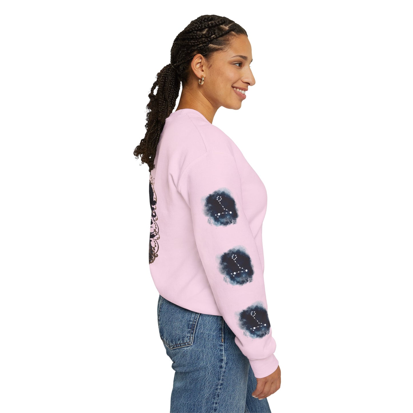 Pisces , ™ Crewneck Sweatshirt ( side arm design)