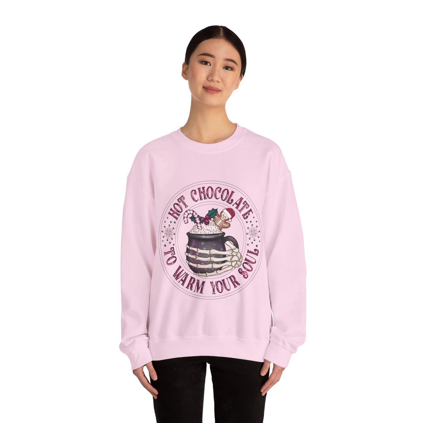 Hot chocolate to warm up my soul, ™ Crewneck Sweatshirt ( no sleeve design )