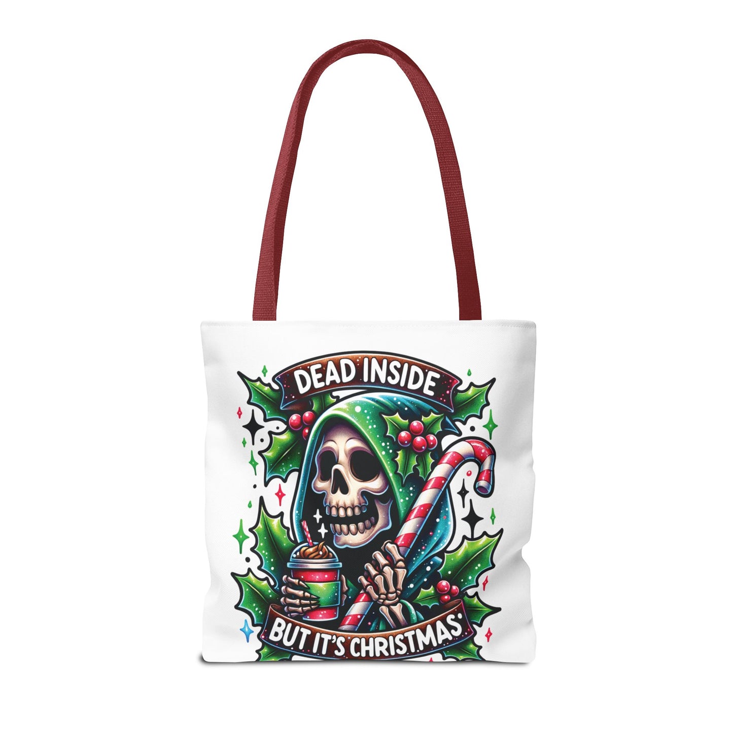 Dead inside but it’s Christmas, Tote Bag (AOP)