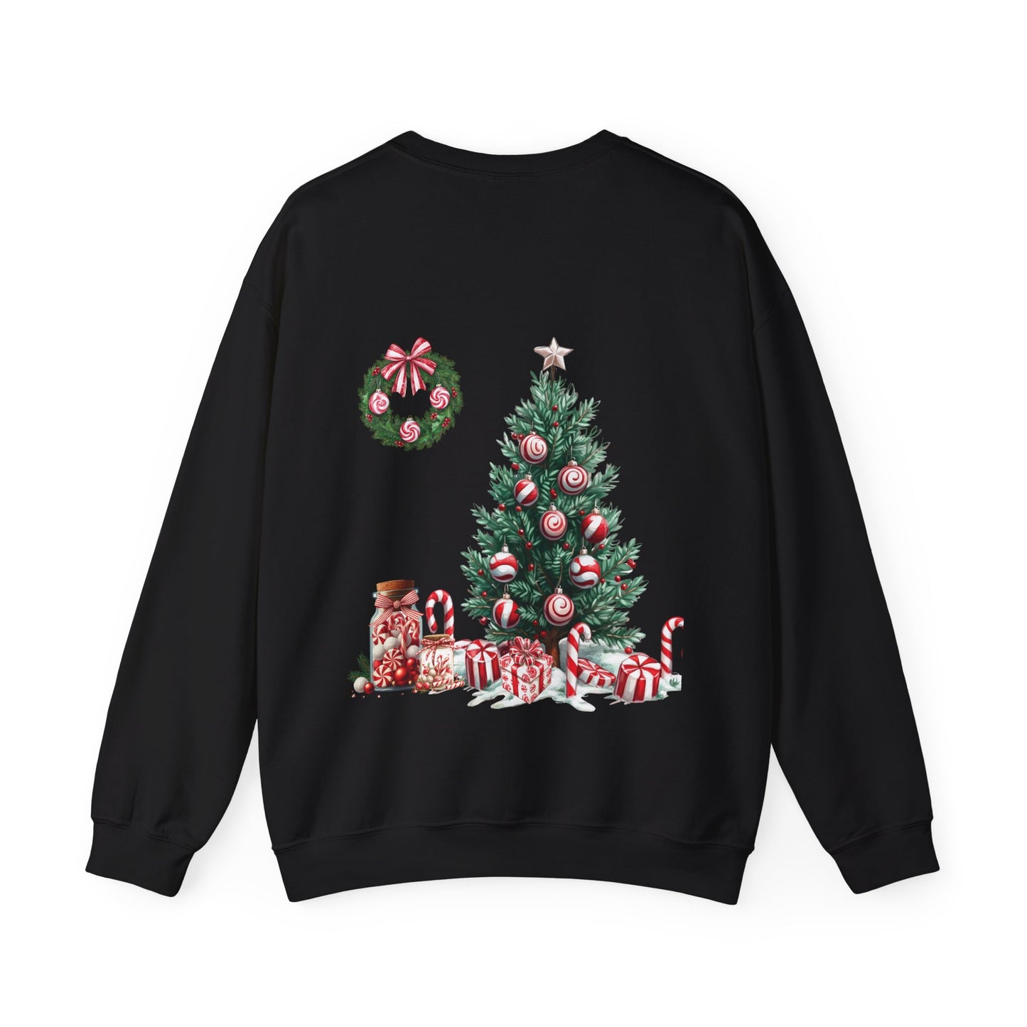 Peppermint Christmas , ™ Crewneck Sweatshirt ( no sleeve design )